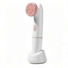 Waterproof Electric Silicone Facial Cleansing Brush, Face Pore Cleaner Washing Device For Home Use - 多色 - 查看 5