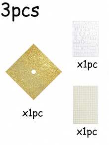 9/3pcs Graduation Cap DIY Glitter Paper Decoration Set, Graduation Cap DIY Decoration Materials, Graduation Photo Prop, Back To School Graduation Cap Decor, Creative DIY Decor For Graduation Gown, DIY Craft Materials For Graduation Party, Graduation Ceremony Small Gift - View 16
