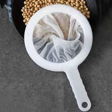 1pc Multi-Purpose Filtering Net, Soy Milk Strainer, Juice Strainer, Food Strainer - White - View 7