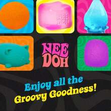 Schylling Nee.Doh Nice Cube – Jelly Squish Toy, Super Sensory Squeeze Toy  [Jelly Edition] More Fun & Playability, 2.25 Inch Cube. - Purple - 查看 10