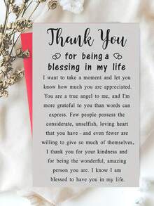 1pc Thickened And Enlarged Envelope Card,Heartfelt Thank You Greeting Card, Versatile Card For Life Partner, Birthday, Graduation & All Daily Occasions - Multicolor - View 5