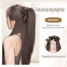 Kẹp tóc họa tiết da báo, thích hợp để sử dụng hàng ngày. - Dark Brown - Xem 6