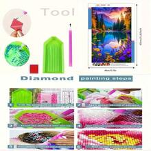 New Arrival, Diverse Themes & Sizes Frameless Diamond Painting Kits. 5D Diamond Art Sets. Gem Art Painting With Diamond Dotted Art And Crafts, Suitable For Office Space Decor - View 2