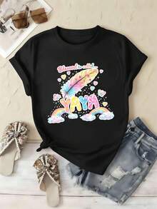Women T-Shirts - Black - View 2