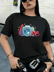 Women T-Shirts - Black - View 2