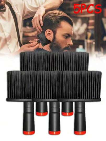 1pc Hairdresser & Salon Neck Duster Brush, Used To Remove Hair From Neck & Ears After Haircut, Suitable For Professional & Home Use, With Stand, Hairstyling Tool, Product & Accessory