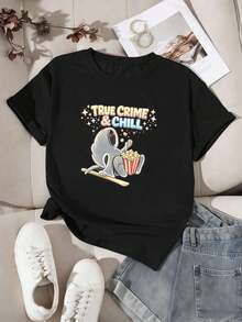 Women T-Shirts - Black - View 2