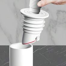 1pc Kitchen Sink Odor Proof Sealing Plug - Odor-Proof, Leak-Proof Vegetable Washing Basin And Bathroom Odor Proof Plug, Washing Machine Drain Pipe Sewer Silicone Ring Odor Proof Sealing Plug - Multicolor - View 8