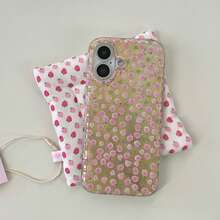 1pc Spring Gentle Pink Rose Pattern Phone Case, Suitable For IPhone 17 Pro Max, 16 Pro, New 15, 14 Pro/13, Full Coverage Anti-Drop Phone Cover - Multicolor - View 7