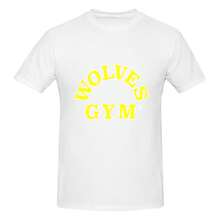 Men's & Unisex 180g Soft Cotton Crew Neck T-Shirt, DARCSPORT & Gold's Gym Inspired Print, Breathable Workout Gym Tee - TRẮNG-3 - Xem 2