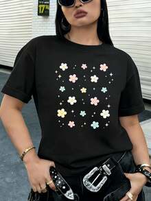 Women T-Shirts - Black - View 2