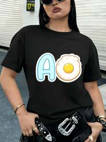 Women T-Shirts - Black - View 2