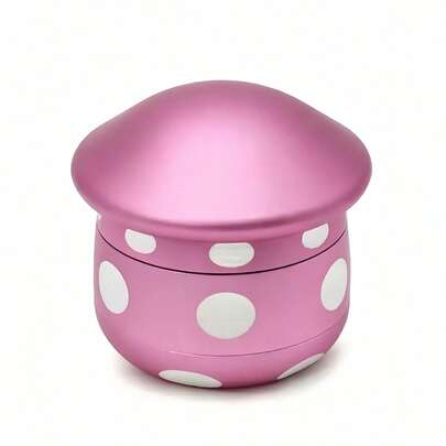 1个磁性顶盖金属研磨器，草药研磨器，合金材质，4层结构，适用于手动研磨草药和香料。