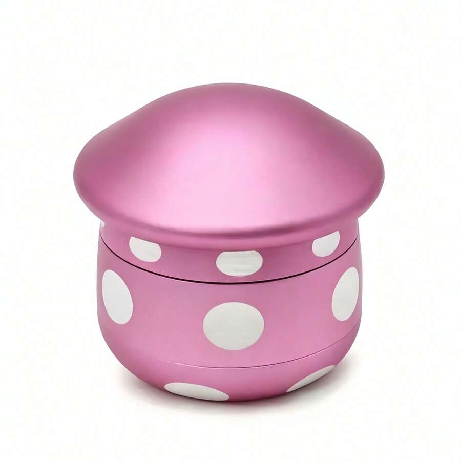 1个磁性顶盖金属研磨器，草药研磨器，合金材质，4层结构，适用于手动研磨草药和香料。