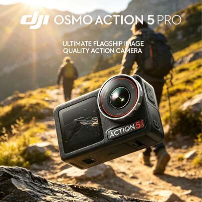 dji A Must-Have For Vloggers! Osmo Action 5 Pro Smart AI Follow Camera | People Follow/Selfie Stick Elimination | Dual OLED Touchscreens | 4K Night Scene Shooting | Capture Every Wonderful Moment Of Your Life (Brand New, Activated Only)