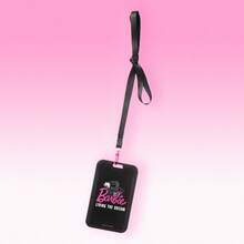 Miniso Barbie Card Cover Pendant-Pink&Black, Printing, Soft And Durable Material, Not Easy To Deform, Campus Card Bus Card Storage Ornament(1 PC) - Multicolor - View 8