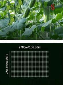 1pc Plant Climbing Net, Climbing Plant Support Net, Made Of Durable Polyester Material, Suitable For Gardening, Applicable To Cucumber, Tomato, Fruit, Vegetable, Grape, Beans And Other Vine Plants, Helps Plants Grow Healthily. - Multicolor - View 8