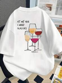 Women T-Shirts - [White] - View 3