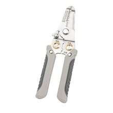 1 chiếc kìm tuốt dây điện ProMaster 8 trong 1, làm bằng thép crom vanadi, tay cầm chống trượt, đa chức năng với khóa an toàn, có thể cắt dây, tuốt dây và bấm đầu dây. - A - Xem 14