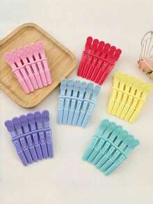 20pcs Crocodile Hair Clips, Plastic Alligator Clips, Seamless Bangs Clips, Duck Bill Crocodile Clips, Hair Accessories - Multicolor - View 4