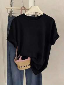 Women T-Shirts - Black - View 4