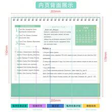 1件 2026-2027新款创意线圈桌面日历笔记本，日程规划本，桌面装饰，节日礼物，适用于各种场合 - 多款 - 查看 7