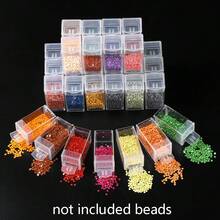 10/30 PIEZAS Frascos de almacenamiento de bordado de diamantes Contenedores de almacenamiento de cuentas pequeñas Recargas de caja de almacenamiento de plástico transparente para herramientas de costura DIY Uñas para objetos pequeños - Multicolor - Ver 7