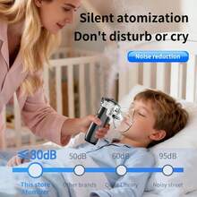 Portable Nebulizer, Handheld Ultrasonic Mesh Inhaler, Operates Quietly, Compact And Portable, Equipped With A Self-Cleaning System, Specifically Designed For Respiratory Care. - 查看 5