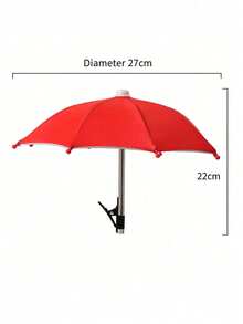 Mini Foldable Adjustable Phone Sun Shade, UV Protection, Solid Color Design, Portable For Food Delivery Riders, Motorcyclists, Outdoor Travelers, Cyclists, Beach Fishing - Multiple Styles - View 17