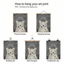 1pc Modern Cheetah Vision Posters, Murals, Wall Decorations, Mother's Day Wall Art, Suitable For Bedrooms, Living Rooms, And Study Rooms Wall Arts Posters,NO Frame - A - View 6
