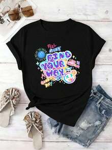 Women T-Shirts - Black - View 2