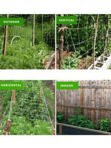 1pc Plant Climbing Net, Climbing Plant Support Net, Made Of Durable Polyester Material, Suitable For Gardening, Applicable To Cucumber, Tomato, Fruit, Vegetable, Grape, Beans And Other Vine Plants, Helps Plants Grow Healthily. - Multicolor - View 7
