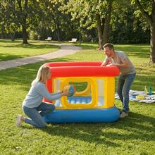 Inflatable Castle Bounce House, With A Jumping Area And Basketball Games On The Children's Trampoline, Suitable For Indoor And Outdoor Parties. - Multicolor - View 1