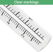 TBWHL 2pcs 5" Capacity Rain Gauge Glass Replacement Tube For Yard Garden Outdoor Home - White - View 3