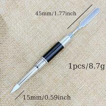 1支硅胶美甲雕塑笔，适用于亚克力3D花朵雕刻、塑形和点缀，二合一硅胶美甲工具，可舀取、切片、雕塑固体凝胶美甲刷 - 彩色 - 查看 7
