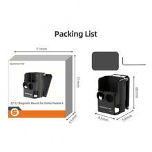 适用于 Osmo Pocket 4 的磁性支架，适用于 Osmo Pocket 4 的底座，带可调节角度的多功能桌面底座，适用于 Osmo Pocket 4 配件。特点：内置 6 个高强度磁铁，吸附力强，防止掉落。 - 查看 12