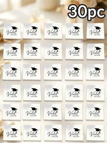 Personalized Luxury Graduation Tissue Paper - Can Be Customized With Name And Graduation Year. Elegant Handwritten Or Classic Square Font, Paired With Graduation Cap And Diploma Graphic, High-Definition Printing On Premium Paper. - Multicolor - View 12