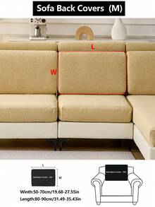1 tấm bọc ghế sofa co giãn, chống trượt, chống tràn, che phủ toàn bộ, chất liệu vải dày dặn, có thể giặt, chống bụi, thân thiện với thú cưng, bảo vệ ghế sofa phòng ngủ, văn phòng, phòng khách, ghế sofa hình chữ L và ghế sofa 1/2/3/4 chỗ ngồi. - Màu Khaki - Xem 16