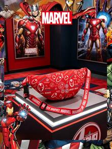 1 Pc MARVEL Officially Licensed /Iron Man/Spider Man Pattern Fanny Pack,Multifunctional Sling Bag, Casual Crossbody Bag, Lightweight Adjustable Strap Chest Bag,Cartoon Coin Purse,Bum Bag, Ideal For Men,Teens, Young Fans,Students, Perfect For Daily School Runs, Outdoor Play, Theme Park Visits, Holiday Trips, Sports ﻿ - Multicolor - View 10