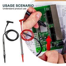 20A 1000V Multimeter Test Leads, Digital Multimeter Head With Needle Pins, Cable And Pen Kit, Multimeter, Voltmeter, PVC Test Kit. PL2L - Gold - View 7