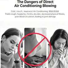 Justerbar luftflödesbaffel för luftkonditionering, manuell justering av AC-luftutloppsriktning, lämplig för vardagsrum, kontor och andra utrymmen - Luftkonditioneringsdelar - Visa 4