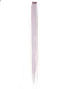 Multicolor Clip In Hair Extensions Mix Tinsels Colored Hair Extensions,2 In 1 Rainbow Hair With Silver Tinsels - 彩色 - 查看 12