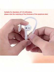 1 Pair Silicone Anti-Lost Earphone Hooks, Designed For Sports, Suitable For Earphones With 5-8mm Diameter Handles, Including A/IrPo/Ds Series - Multicolor - View 3