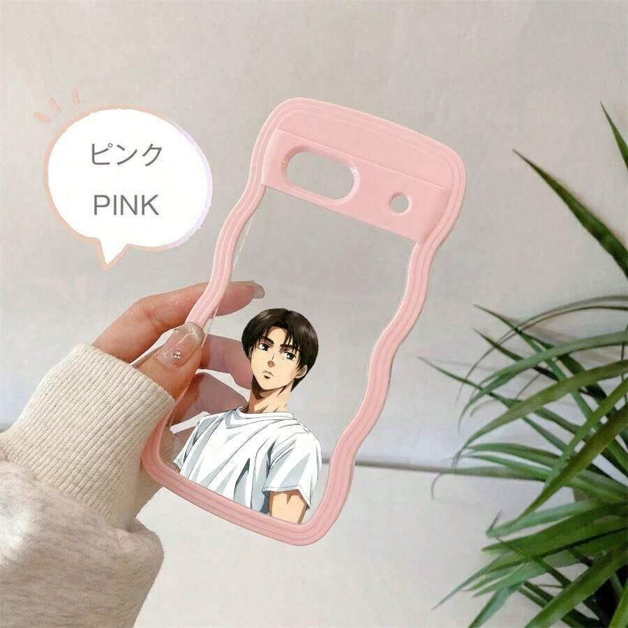 Pixel ウェーブ ソフトケース モノクロデザイン クール ユニセックス スマホケース Pixel 8A/8/8 Pro/9/9 Pro/9A/10/10PRO/Pixel 8A/8/8 Pro/9/9 Pro/9A/10/10PRO/17pro Max/17pro/17/11/12/13/14/15/15Pro/15PluS/15Pro Max/16/16Pro/16PluS/16Pro Max/MIN/X/XR 対応 耐衝撃 傷防止 誕生日ギフト - 粉色 - チェックする 1