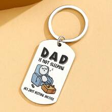 Funny Dad Keychain, Gift For Father, Christmas Bag Charm Car Accessory, Birthday Present For Dad Teacher Friend Gifts For Mother, Father, Graduation, And Teacher - Multicolor - View 1
