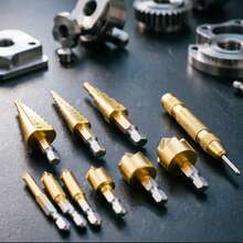 10pcs Multi-Functional Heavy Duty Drill Bit Set - Professional Woodworking & Metalworking Tool Kit, Includes Auger Drill, Center Punch, Twist Drill, Tapping Drill, Precision Marking Tools - Ideal For Cabinetry, Furniture Making, Machinery Projects - Essential Tools! - Drill Bit Kit - View 12