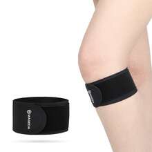 AA MASEDA 1pc High Elastic Knee Brace - Breathable Compression, Soft & Comfortable, Anti-Slip Fit, Easy To Roll Up, Portable, Suitable For Men & Women Basketball, Running, Hiking, Cycling, Badminton - Black - View 3