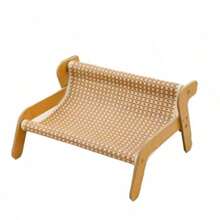 Sisal Cat Tree Hammock Sofa - Lint-Free Large Cat Scratching Post | 2-In-1 Rest And Scratch Pet Furniture, Suitable For All Seasons - Khaki - View 6