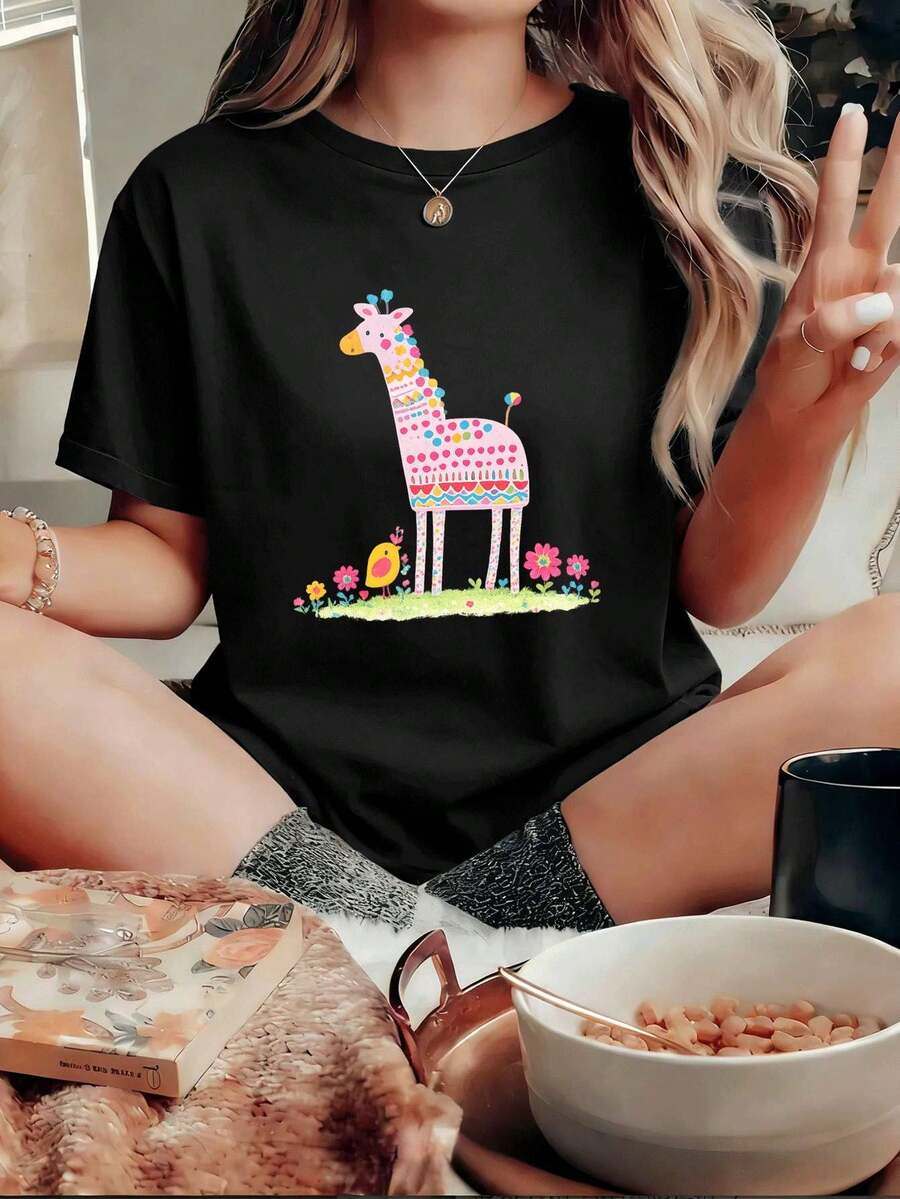 Women T-Shirts - Black - View 1
