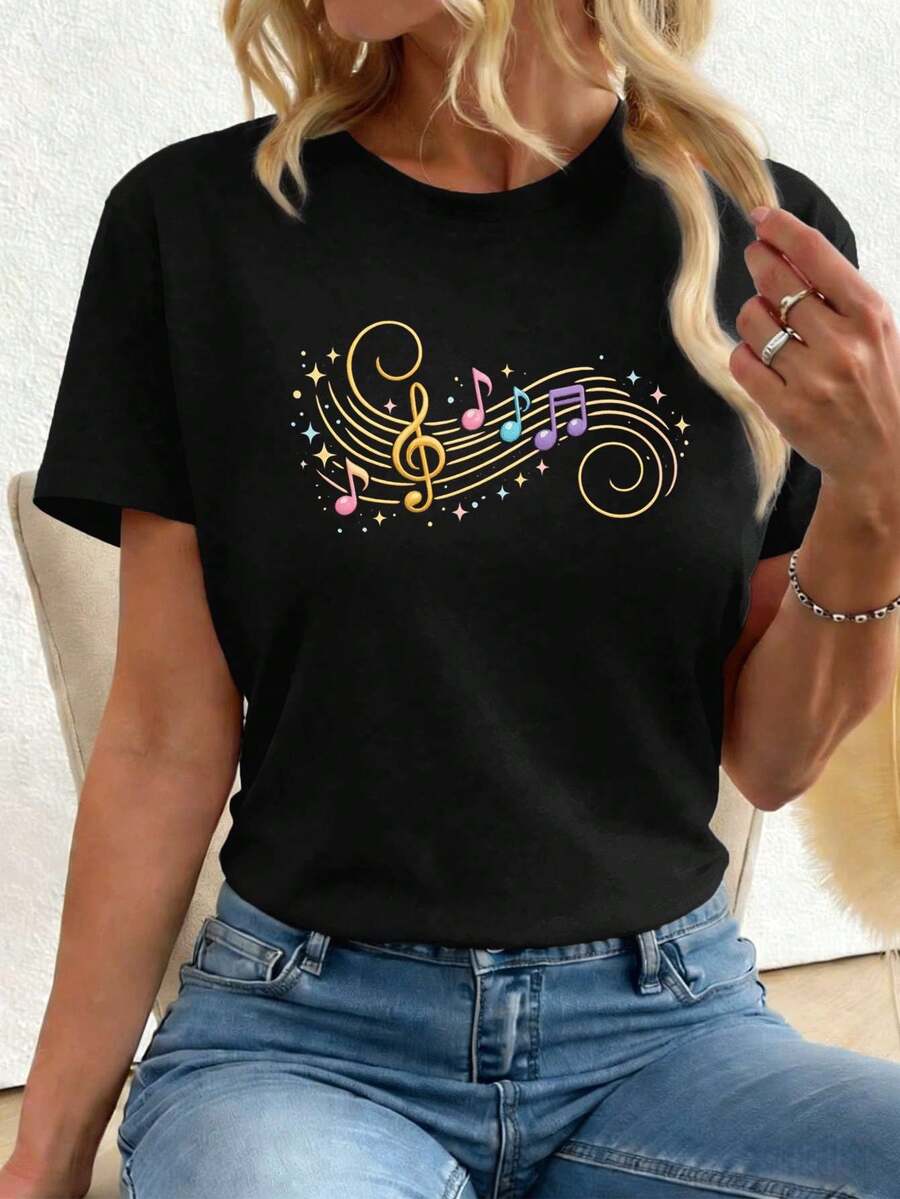 Women T-Shirts - Black - View 1